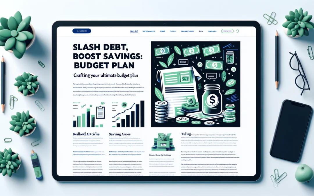 Slash Debt, Boost Savings: Crafting Your Ultimate Budget Plan